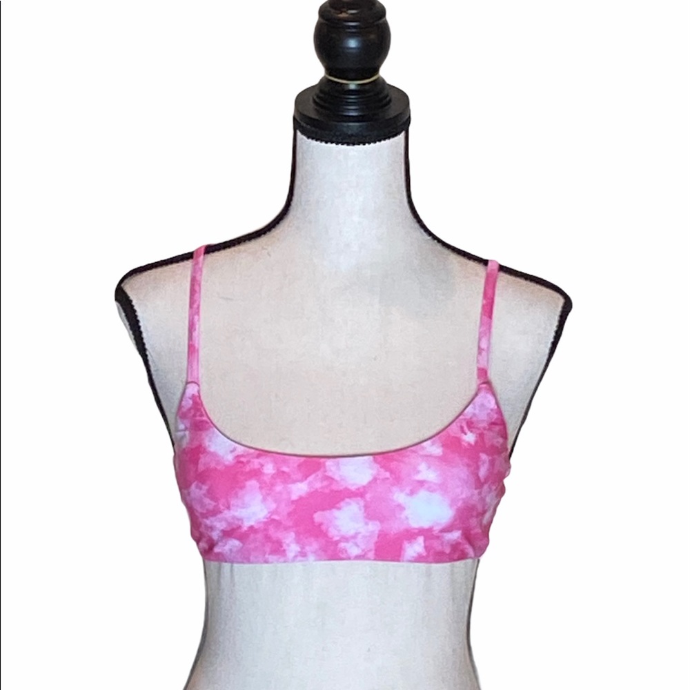 Shein Pink Tie Dye Bikini Top. Size Small. NWOT